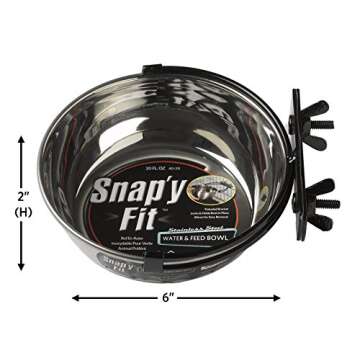 MidWest Snap'y Fit Food Bowl for Small Pets, 20 oz.
