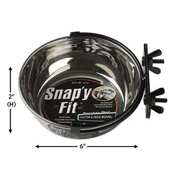 MidWest Snap'y Fit Food Bowl for Small Pets, 20 oz.
