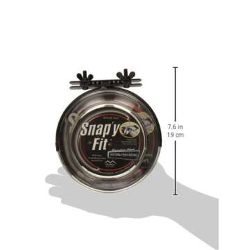 MidWest Snap'y Fit Food Bowl for Small Pets, 20 oz.