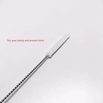 Purelife Enema Tubing Cleaning Brush - Clean and Dries 5 Ft of Enema Tubing - Double Sided