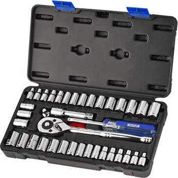 EPAuto 40-Piece Socket Set - Durable & Versatile for DIY