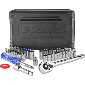 EPAuto 40-Piece Socket Set - Durable & Versatile for DIY