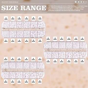 5000PCS Resin Rhinestones with Tweezers for Crafting, 2/3/4/5/6mm Flatback Jelly Rhinestones, 3 Box White Non Hotfix Crystal Gems for DIY Crafts Mugs Tumblers Clothes Makeup Nail