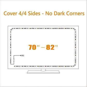 USB TV Backlight Kit for 70-82 inch TVs - Ambiance Lighting