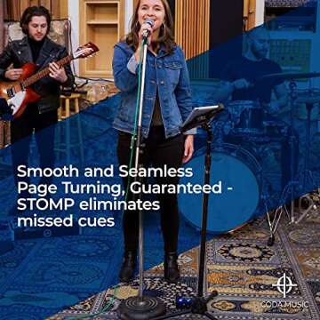 Stomp Bluetooth Page Turner for iPad & Tablets - Wireless Pedal for Musicians