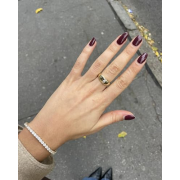 Elegant PAVOI Gold Plated Dome Ring with CZ Stone