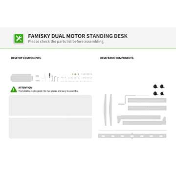 FAMISKY Crank Adjustable Desk for Healthier Work Environment