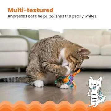 Catstages Tons of Tails Dental Catnip Cat Toy - Fun & Healthy Play