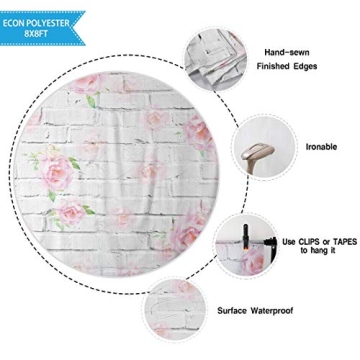 Allenjoy Floral Backdrop for Graduation and Weddings