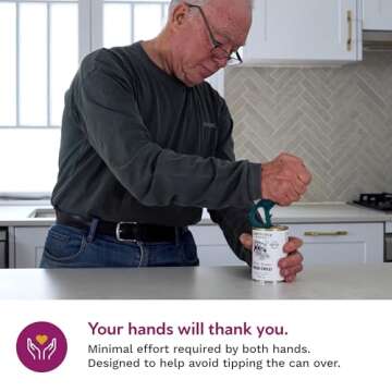 Easy Open Pop Top Can Opener (Teal) Soda Can Opener, Can Opener For Seniors, Cat Can Opener, Cat Food Beer Can, Can Tab Opener Tool, Parkinsons Aids for living Gifts, Gadgets for People with Arthritis