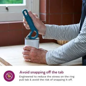 Easy Open Pop Top Can Opener (Teal) Soda Can Opener, Can Opener For Seniors, Cat Can Opener, Cat Food Beer Can, Can Tab Opener Tool, Parkinsons Aids for living Gifts, Gadgets for People with Arthritis