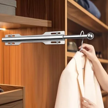 FIRJOY Stylish Valet Rod for Easy Closet Organization