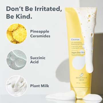 Beekman 1802 Foaming Gel Face Cleanser for Oily Skin