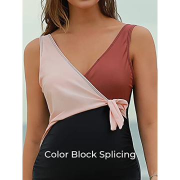 Summer Mae Maternity Swimsuit V Neck Nursing Friendly One Piece