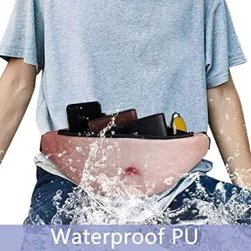 Belly Pack Dad Waist Bag - Fathers Day Christmas Gag Gifts Prank for Adults Father Hubby Men with Funny Socks