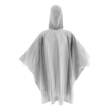 Hagon PRO Disposable Rain Ponchos for Adults - 5 Pack Essentials