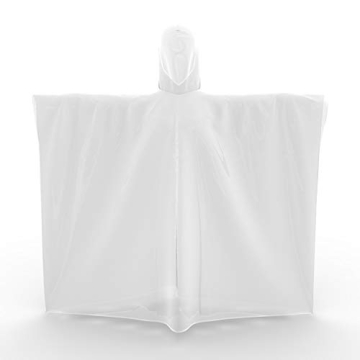 Hagon PRO Adult Disposable Rain Ponchos - 5 Pack