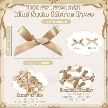 Bow Balloons, 32Pcs 18" 12" Balloons & 100Pcs Mini Satin Ribbon Bows, DIY Bow Party Balloons for Girls Bow Birthday Party Decorations, Baby Shower Decor, Bachelorette Decorations