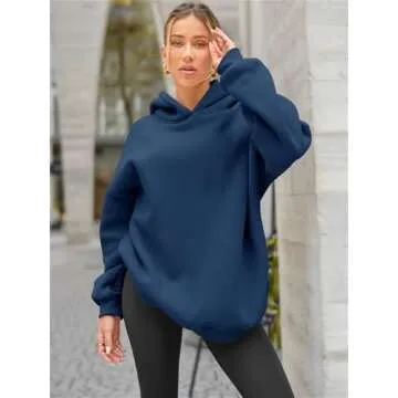 EFAN Womens Oversized Hoodies Sweatshirts Fleece Hooded Pullover Tops Sweaters Casual Comfy Fall Fas...