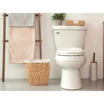 StorageWorks Wicker Waste Basket - Eco-Friendly & Stylish