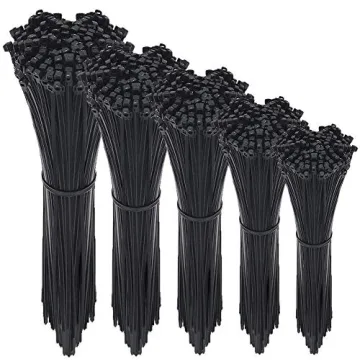 NewMainOne Cable Zip Ties - 500 Pack of Self-Locking Nylon Ties for Home and Office