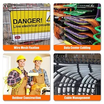 NewMainOne 500pk Self-Locking Cable Zip Ties for All Uses