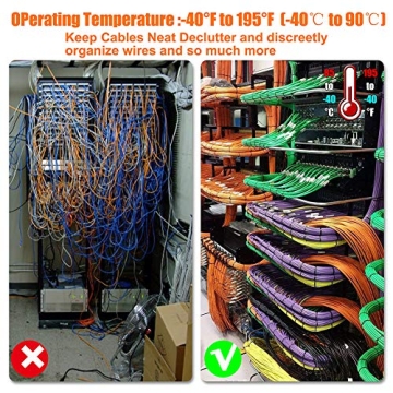 NewMainOne 500pk Self-Locking Cable Zip Ties for All Uses