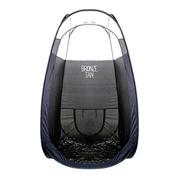 Bronze Tan Professional Spray Tanning Essentials Kit - Includes Machine, Quick-Setup Tent, Spray Tan Feet Pads, Hair Nets, Nose Plugs, Undergarments- Ideal for Salon & Home Use