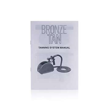 Bronze Tan Professional Spray Tanning Essentials Kit - Includes Machine, Quick-Setup Tent, Spray Tan Feet Pads, Hair Nets, Nose Plugs, Undergarments- Ideal for Salon & Home Use