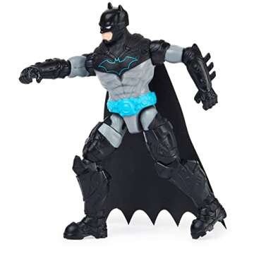 Batman 4-inch Bat-Tech Batman and King Shark Action Figures with 6 Mystery Accessories, for Kids Aged 3 and up