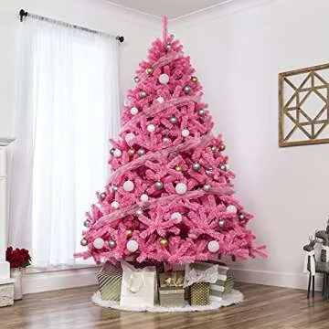 Best Choice Products 6ft Pink Christmas Tree for Festive Decor