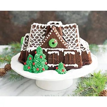Nordic Ware Gingerbread House Bundt Pan for Festive Baking