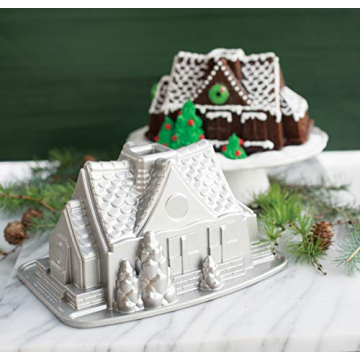 Nordic Ware Gingerbread House Bundt Pan for Festive Baking
