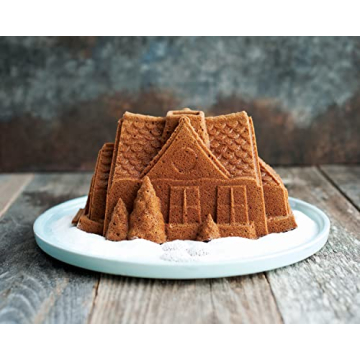 Nordic Ware Gingerbread House Bundt Pan for Festive Baking