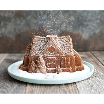 Nordic Ware Gingerbread House Bundt Pan for Festive Baking