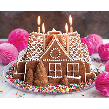Nordic Ware Gingerbread House Bundt Pan for Festive Baking