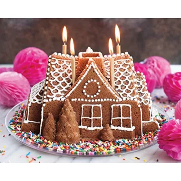 Nordic Ware Gingerbread House Bundt Pan for Festive Baking
