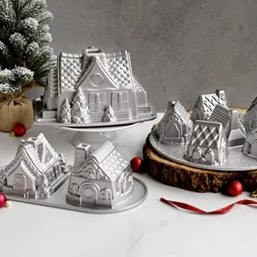 Nordic Ware Gingerbread House Bundt Pan for Festive Baking