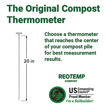 Reotemp 20 Inch Compost Thermometer with Guide