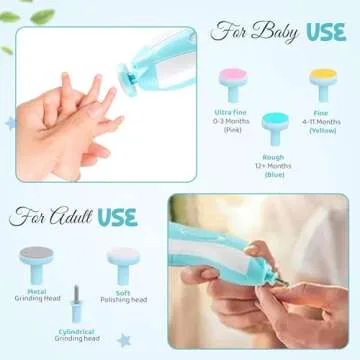 6 in 1 Baby Nail Clippers & File Kit - Ultimate Safe Nail Care Set