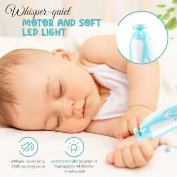 Electric Baby Nail Clippers Kit - 6 Tools for Safe Care