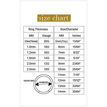 ORANGELOVE Nose Rings 18 Gauge Silver 18g Cartilage Helix Earring Tragus Earrings Daith Earrings Rook Earrings Piercing Jewelry Septum Clicker 7mm Nose Hoop Septum Ring