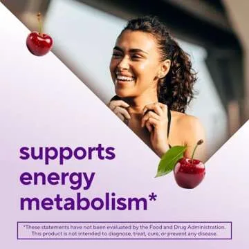 Vitafusion Extra Strength Vitamin B12 Gummy Vitamins for Energy Metabolism Support and Nervous System Health Support, Cherry Flavored, America’s Number 1 Brand, 45 Day Supply, 90 Count