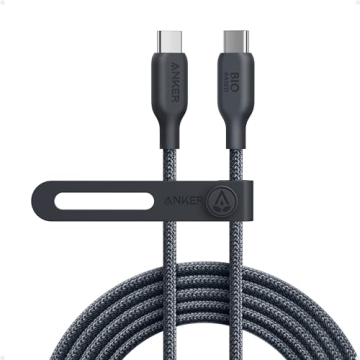 Anker USB C Cable, 240W Bio-Braided Type C Fast Charge Cord for iPhone 16/16 Pro, MacBook Pro 2020, ...