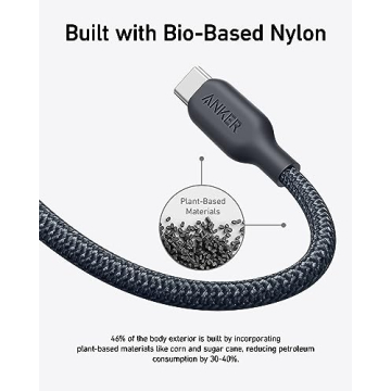 Anker USB C Cable, 240W Bio-Braided Fast Charge 10FT