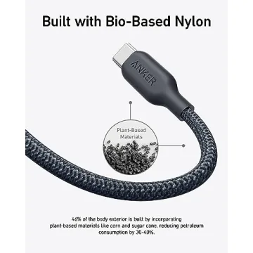 Anker USB C Cable, 240W Bio-Braided Fast Charge 10FT