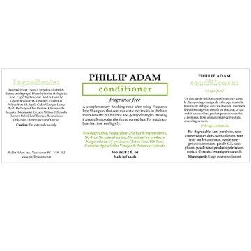 Phillip Adam Fragrance Free Conditioner for Healthy Hair