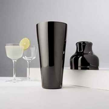 Viski Parisian Cocktail Shaker 25 oz Black Stainless Steel