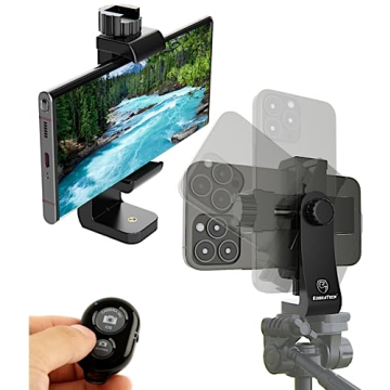 KobraTech iPhone Tripod Mount Adapter - Versatile Smartphone Holder with Remote
