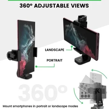 KobraTech UniMount 360 Tripod Mount Adapter for Smartphones